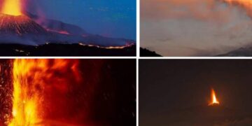 Η λάβα της Αίτνας «φώτισε» τη Σικελία (vid)