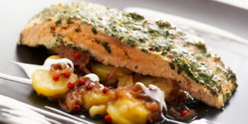 Σολομός με κρούστα μυρωδικών