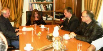 Συνάντηση εργασίας της Γ. Γραμματέα για την πορεία των έργων στην Εγνατία και θέματα πολιτικής προστασίας