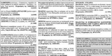 Μικρές Αγγελίες 4/12/2013