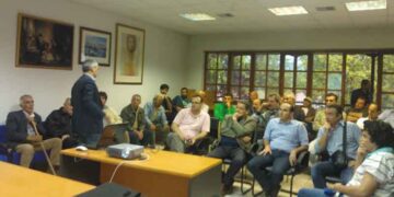 Ενημερωτική συνάντηση στον Πολύμυλο για το εθνικό πρόγραμμα αντιχαλαζικής προστασίας με εναέρια μέσα