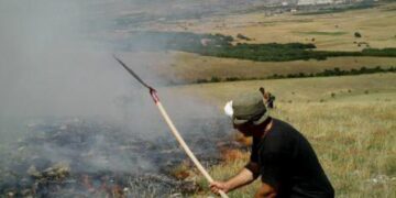 Αστοχία σε ελεγχόμενη έκρηξη βλήματος προκάλεσε πυρκαγιά