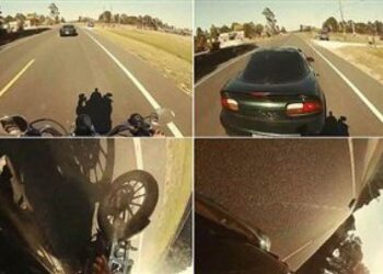 Κατέγραψε το τρομακτικό ατύχημα που είχε με τη μηχανή (video)