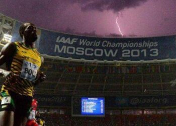 Φωτογραφία μυστήριο κατά τον τερματισμό του Μπολτ