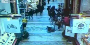 Βίντεο που σοκάρει: Η στιγμή που έπεσε από οροφή 15 μέτρων