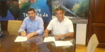 Υπογραφή σύμβασης εκτέλεσης του έργου «ΑΠΟΚΑΤΑΣΤΑΣΗ ΧΛΟΟΤΑΠΗΤΑ» αθλ. εγκαταστάσεων Γρεβενών