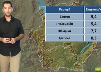 Ποιες περιοχές της Δυτικής Μακεδονίας είδαν τις χαμηλότερες καθώς και τις υψηλότερες θερμοκρασίες σήμερα