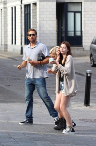 Paul Walker eating ice cream in Montreal, Canada