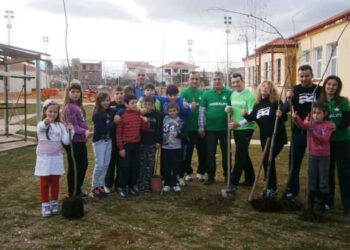 Δενδροφύτευση στη Λεβαία