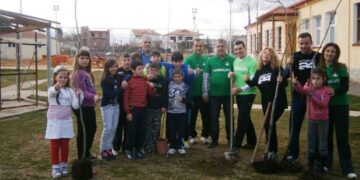 Δενδροφύτευση στη Λεβαία