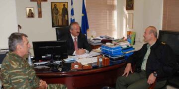 Συνάντηση Δημάρχου Φλώρινας με τον Ταξίαρχο της 9ης Μηχ/νης Ταξιαρχίας Πεζικού