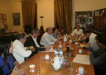 Συνάντηση εργασίας της Γ. Γραμματέα Β. Ευταξά με τον Υπουργό Π.Ε.Κ.Α. Γ. Μανιάτη