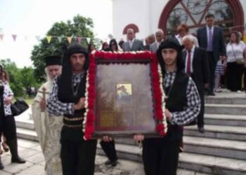 Τα λείψανα του Αγίου Γεωργίου στην Ιερά Μονή Αγίου Γεωργίου Περιστερεώτα