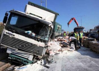 Οδηγός νταλίκας: Πάταγα φρένα και δεν έπιαναν! Καλά που έριξα την νταλίκα εδώ γιατί θα είχα πάρει σβάρνα 500 άτομα