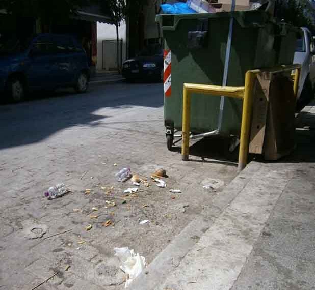 Αλλαγή θέσης απορριμματοκιβωτίου κεντρικής πλατείας Κοζάνης