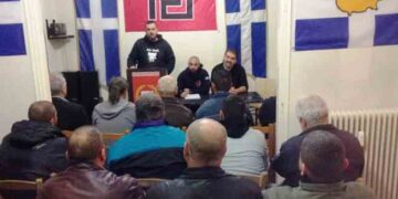 Ομιλία για τον αγροτικό τομέα στα γραφεία της Χρυσής Αυγής στην Κοζάνη