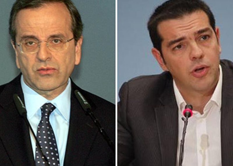 Σύγκρουση Σαμαρά-Τσίπρα για το χρέος, με το βλέμμα στην προεδρική εκλογή