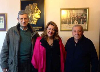 Συνάντηση Μαρίας Αντωνίου με τον πρόεδρο του Συλλόγου Φίλων Μουσείου Μακεδονικού Αγώνα