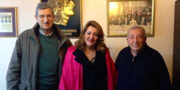 Συνάντηση Μαρίας Αντωνίου με τον πρόεδρο του Συλλόγου Φίλων Μουσείου Μακεδονικού Αγώνα