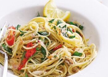 Σπαγγέτι με καβούρι, λεμόνι και τσίλι