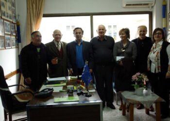 Επίσκεψη Θέμη Μουμουλίδη στα γραφεία της ΠΟΑΕΑ Πτολεμαΐδας