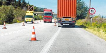 Εργοτάξια ξανά στις εθνικές οδούς έπειτα από 3 χρόνια