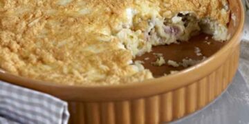 Πουρές πατάτας σουφλέ