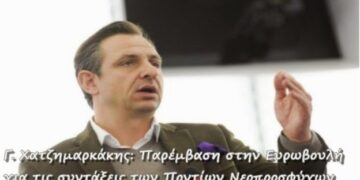 Γ. Χατζημαρκάκης: Παρέμβαση στην Ευρωβουλή για τις συντάξεις των Ποντίων Νεοπροσφύγων