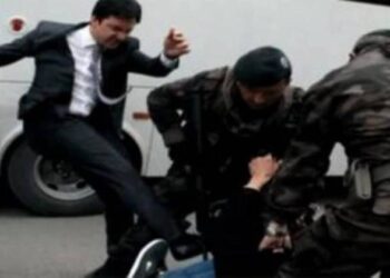 Απολύθηκε σύμβουλος του Ερντογάν που κλώτσησε διαδηλωτή