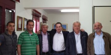 O Γιώργος Μάλλιαρης στον Συνεταιρισμό του Κρόκου Κοζάνης