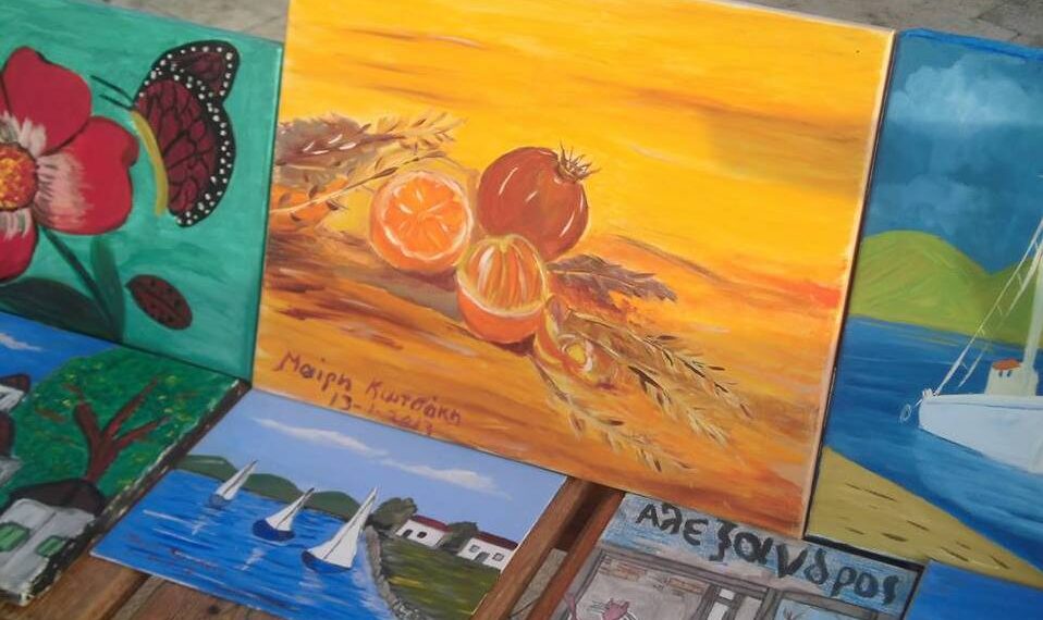 Έκθεση ζωγραφικής στο εργαστήρι της Τούλας Χαριτίδου στην Πτολεμαΐδα