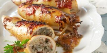 Γεμιστά καλαμαράκια από τη Σίκινο