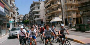 Ποδηλατοβόλτα το απόγευμα στην Κοζάνη