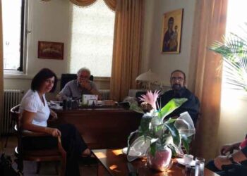 Συνάντηση κλιμακίου του ΣΥΡΙΖΑ με το Δήμαρχο και εργαζόμενους του Δήμου Βοΐου