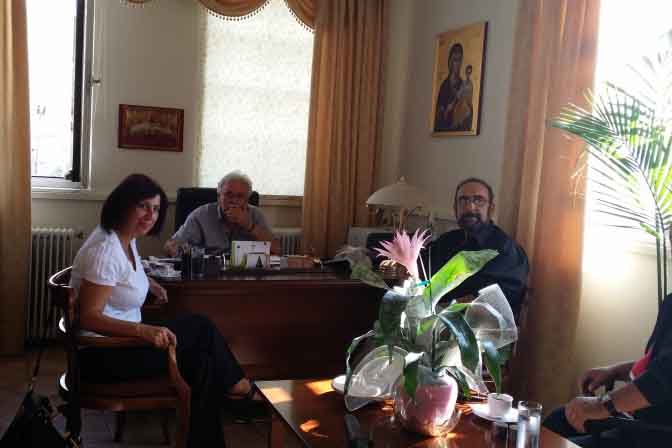 Συνάντηση κλιμακίου του ΣΥΡΙΖΑ με το Δήμαρχο και εργαζόμενους του Δήμου Βοΐου