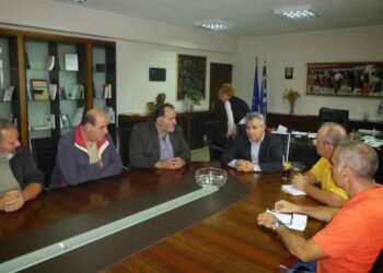 Συνάντηση του αντιπεριφερειάρχη Π.Ε. Φλώρινας με τον πρόεδρο και το Δ.Σ. του ΕΒΕ Φλώρινας