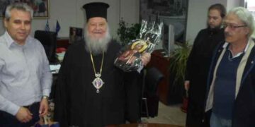 Ο Μητροπολίτης Φλωρίνης, Πρεσπών και Εορδαίας στον Αντιπεριφερειάρχη Φλώρινας