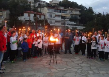 Επιτυχής η 12η Λαμπαδηδρομία Εθ. Αιμοδοτών στην Κοζάνη