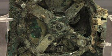 Πιστό αντίγραφο του Αστρολάβου  των Αντικυθήρων στο Παλαιοντολογικό-Ιστορικό Μουσείο Πτολεμαΐδας