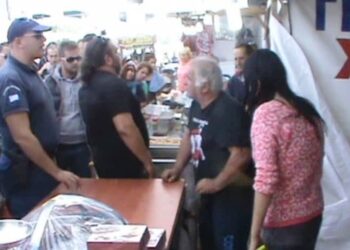 Στα χέρια πιάστηκαν έμποροι και εφοριακοί στην εμποροπανήγυρη του Αμυνταίου (video)