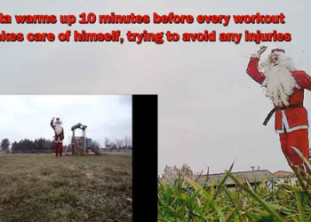 Ο πιο γυμνασμένος Άγιος Βασίλης βρίσκεται στην Πτολεμαΐδα!! (ΒΙΝΤΕΟ)