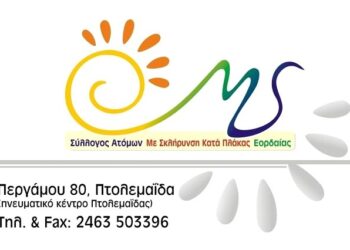 Χριστουγεννιάτικο παζάρι από το Σύλλογο Ατόμων με Σκλήρυνση Κατά πλάκας Εορδαίας – Από τις 23/12 στο 1ο Δημοτικό Σχολείο