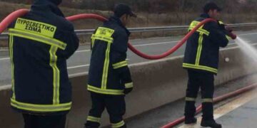 Δείτε που έφτασε το νερό στην Εγνατία (βίντεο)