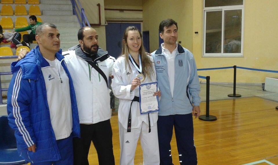 Πρώτη στο πανελλήνιο πρωτάθλημα TAE KWON DO η Γραμματούλα Χριστίδου