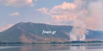 Καστοριά: Μεγάλη πυρκαγιά σε εξέλιξη