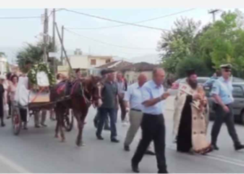 Η ιερή πανήγυρη της Αγίας Ειρήνης Χρυσοβαλάντου στο Βαθύλακκο – Δείτε το βίντεο