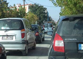 Διακοπή του ενός ρεύματος κυκλοφορίας στην οδό Φιλίππου στην Κοζάνη