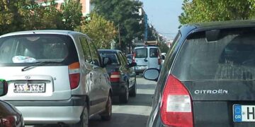 Διακοπή του ενός ρεύματος κυκλοφορίας στην οδό Φιλίππου στην Κοζάνη