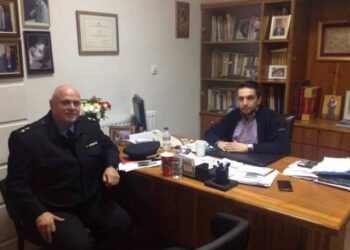 Στα γραφεία μας ο νέος Διοικητής της Π.Υ. Πτολεμαΐδας
