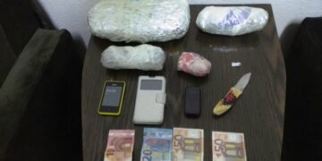 Φλώρινα: Συνελήφθησαν μία 51χρονη και ένας 31χρονος για εισαγωγή, κατοχή και μεταφορά 982 γραμμαρίων ακατέργαστης κάνναβης